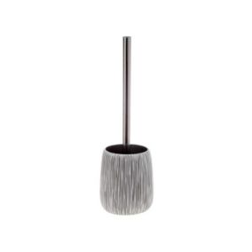 brosse Wc avec support Polyresine HOLLIS Blanc  Taupe Spirella