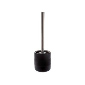 brosse wc avec support Porcelaine KYOTO Noir Spirella