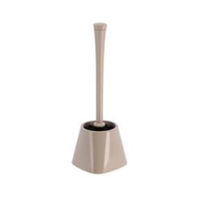 Brosse WC avec support Taupe brillant