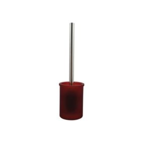 Brosse Wc avec support Verre YOKO Misty Bordeaux Spirella