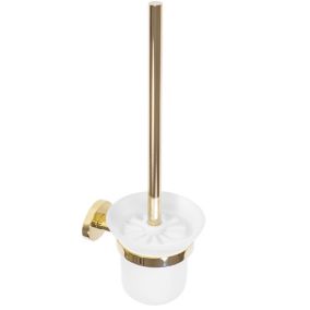 Brosse WC de toilette REA 322265A gold or