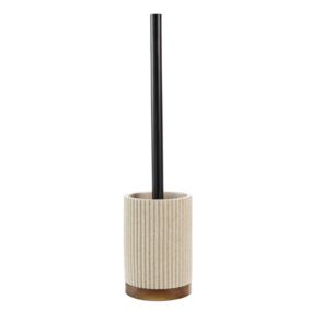 Brosse WC en acacia (10x37 cm - Naturel)