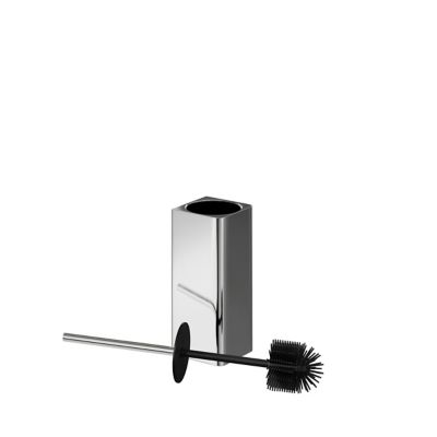 Brosse WC en métal à poser ou à suspendre GoodHome Elland argent