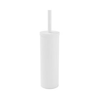 Brosse WC et support Gomma en polypropylène coloris blanc Ø9,3 x H.36 cm