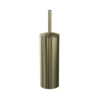 Brosse WC et support GoodHome Cavalla corps en acier manche en acier inoxydable coloris or