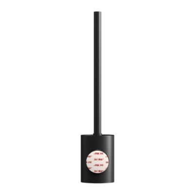 Brosse WC et support mural en acier inoxydable noir Cavally GoodHome