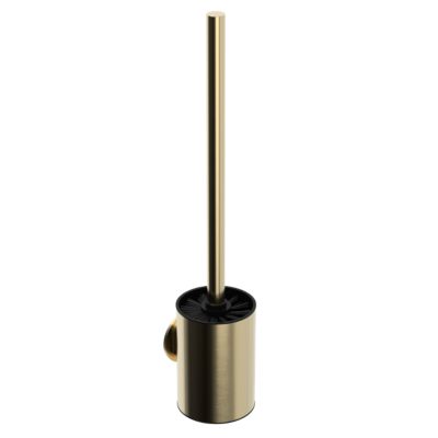 Brosse WC et support mural en acier inoxydable or Cavally GoodHome