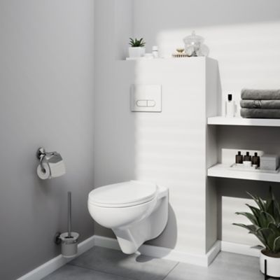 SENSEA - Brosse WC en céramique - Brosse de toilettes - Sans fixation -  Iris