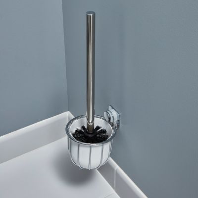 Brosse WC murale Koros chrome brillant GoodHome
