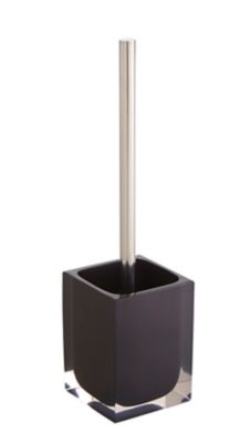 Brosse WC murale ronde hauteur 36,5 cm, noir, Q3023.365.75