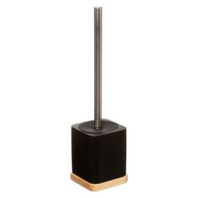 Brosse WC à pot uni (10x35 cm - Noir)