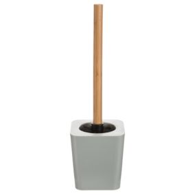 Brosse WC Style moderne (11x11x37 cm - Blanc)