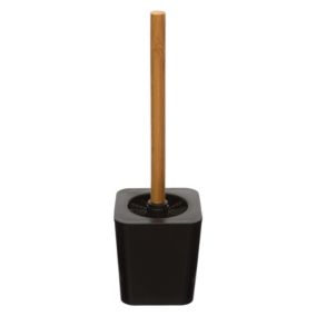 Brosse WC Style moderne (11x11x37 cm - Noir)