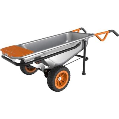 Brouette 8 en 1 WORX - WG050 (chariot à roulettes, porte-sac, pneus anti-crevaisons, diable, porte plante, etc)