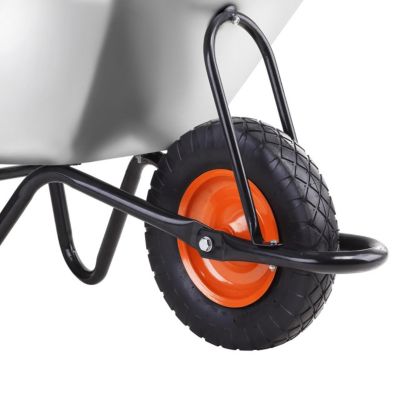 Brouette - FUXTEC FX-WB6404G - charge 120 kg volume 90 L acier galvanisé