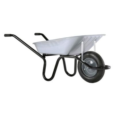 Brouette HAEMMERLIN AKTIV PREM galva 1 roue gonflée - 90L - Charge utile 150kg