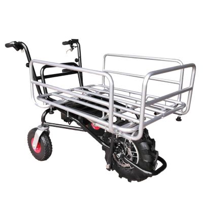 Brouette électrique multifonction 24 V charge 120 kg panier réglable