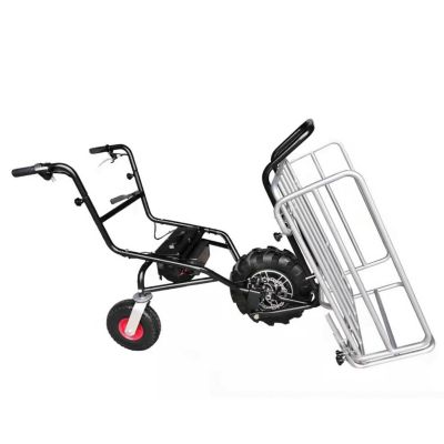 Brouette électrique multifonction 24 V charge 120 kg panier réglable
