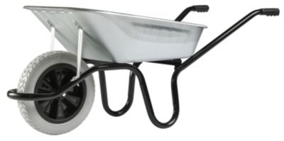 Brouette roue increvable Ø.400 mm cuve en acier galvanisé Aktiv Premium 100L Haemmerlin