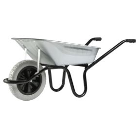 Brouette roue increvable Ø.400 mm cuve en acier galvanisé Aktiv Premium 100L Haemmerlin