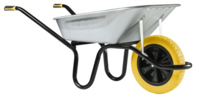 Brouette roue increvable Ø.400 mm cuve en acier galvanisé Aktiv Premium 100L Haemmerlin