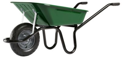 Brouette roue pneumatique Ø.380 mm, cuve en acier peint, capacité 100 L, Haemmerlin