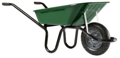 Brouette roue pneumatique Ø.380 mm, cuve en acier peint, capacité 100 L, Haemmerlin