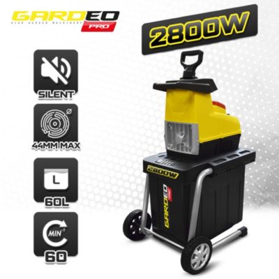 Broyeur de végétaux électrique 2800W 44MM - Gardeo