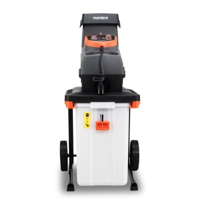 Broyeur de végétaux électrique FUXTEC FX-EGH2800B 2800 W, bac 60 L, coupe branches diametre 44mm, IPX4