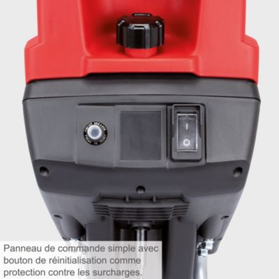 Broyeur de végétaux électrique GS55 Scheppach - 2400W - diamètre max des branches 45 mm - sac collecteur 2x45L