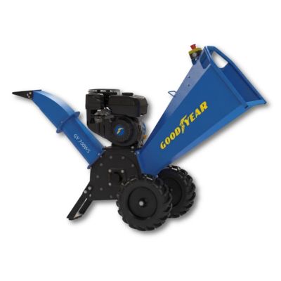 Broyeur de Végétaux Thermique 7CV 212 cm3, Coupe Diam100 mm max, 2 Lames Réversibles, Démarrage Manuel GOODYEAR