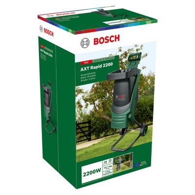 Broyeur de végétaux électrique filaire 2000 W, branche maxi 35 mm, Bosch
