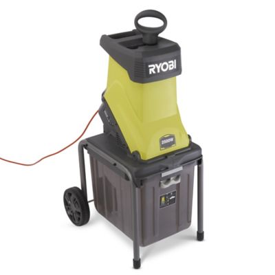 Broyeur de végétaux électrique filaire 2500 W, branche maxi 45 mm, bruit 106,5 dB(A), collecte 40 L, Ryobi RSH2545B