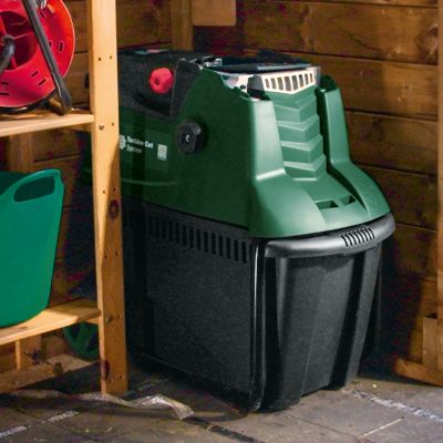 Broyeur de végétaux électrique filaire 2500 W, branche maxi 45 mm, bruit 90 dB(A), collecte 53 L, Bosch AXT 25 TC