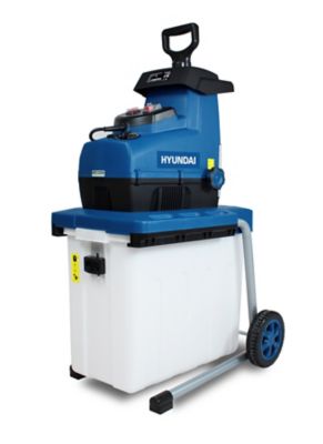 Broyeur de végétaux électrique filaire 2800 W, branche maxi 44 mm, bruit 94 dB(A), collecte 60 L, Hyundai HBVES2800