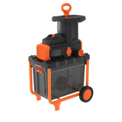 Broyeur de végétaux électrique filaire 2800 W, branche maxi 45 mm, bruit 80 dB(A), collecte 45 L, Black+Decker BEGAS5800-QS