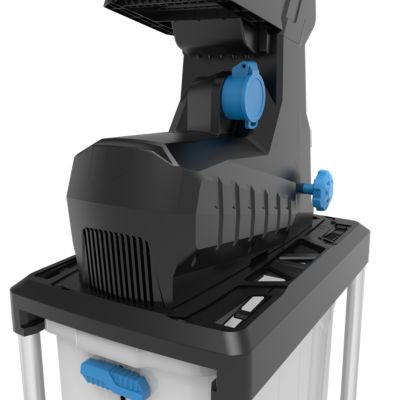 Broyeur de végétaux électrique filaire 2800W, branche maxi 45mm, bruit 92 dB(A), collecte 60L, Mac Allister MQS2800-3