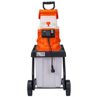 Broyeur de vegetaux et de branches RURIS Expert 150 2600 W, diametre de coupe 45 mm, bac 45 L, dechets verts et bois de taille