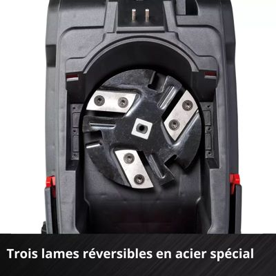 Broyeur de végétaux sans fil sans batterie 18 V, branche maxi 25 mm, bruit 100 dB(A), collecte 55 L, Einhell Redaxxo 36/25