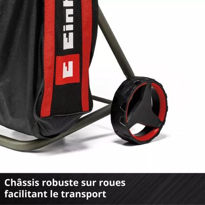 Broyeur de végétaux sans fil sans batterie 18 V, branche maxi 25 mm, bruit 100 dB(A), collecte 55 L, Einhell Redaxxo 36/25