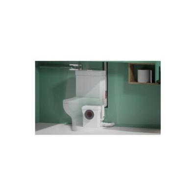 Broyeur wc adaptable très compact silencieux 550 watts, peu encombrant se cache derrière le WC, Broyeur sanitaire BSF-H550-SMALL,