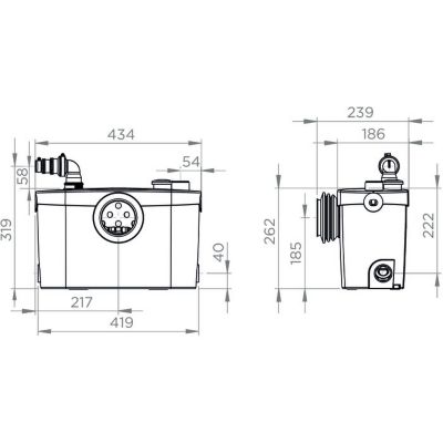 Broyeur WC Sanipro XR SFA Evacuation Diamètre 22/28/32 mm — free download