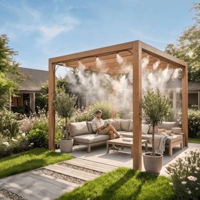 Brumisateur de terrasse GARLAND FOGGY WALL-V23 Noir