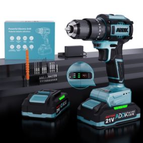 Brushless Perceuse Visseuse Percussion Sans Fil 21V, Visseuse Devisseuse Sans Fil, 3 Vitesses