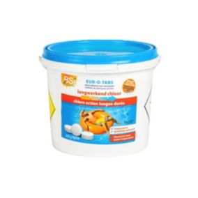 BSI - Chlore action longue durée ou chlore lent - Galets 200g - Dissolution lente - Désinfection - Pisicne - Eur-O-Tabs - 5kg