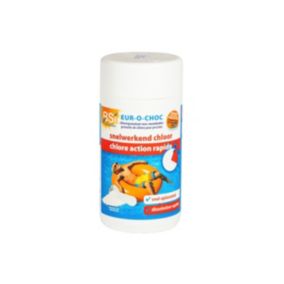 BSI - Chlore action rapide ou chlore choc - Granulés - Dissolution rapide - Désinfection - Piscine - Eur-O-Tabs - 1kg