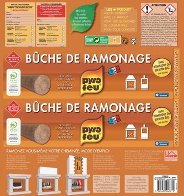 Bûche de ramonage Pyrofeu 1.1 kg