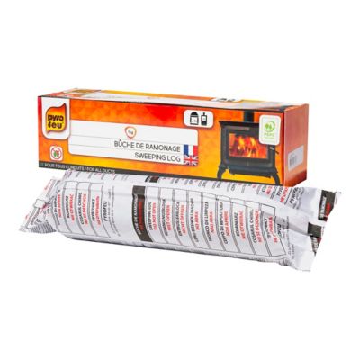 Bûche de ramonage Pyrofeu en sachet de 1 kg