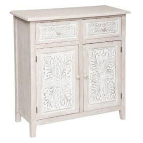 Buffet 2 Portes & 2 Tiroirs "Hina" 85cm Naturel