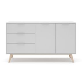 Buffet 2 portes, 3 tiroirs Campus - L140 cm